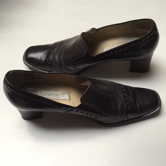 Vintage Giampiero P. Rich Brown Leather Shoes. - Picture 6 of 7